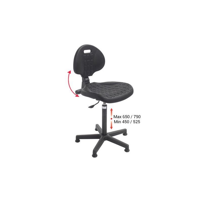 Chaise d'atelier ergonomique | CHAISE D'ATELIER CLASSIC