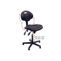 Chaise d’atelier Confort – Ergonomie et confort pour usage professionnel