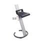 ASSIS-DEBOUT D'ATELIER BASIC 350 mm en polyurethane noir