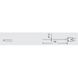 Sonde GTE130OK – Sonde de pénétration pour matériaux mous, interchangeable sans câble