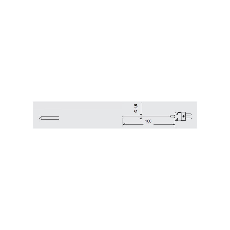 Sonde GTE130OK – Sonde de pénétration pour matériaux mous, interchangeable sans câble