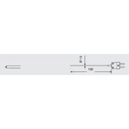Sonde GTE130OK – Sonde de pénétration pour matériaux mous, interchangeable sans câble