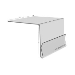 Supports carte kanban à glisser sous caisse – Lot de 10 unités
