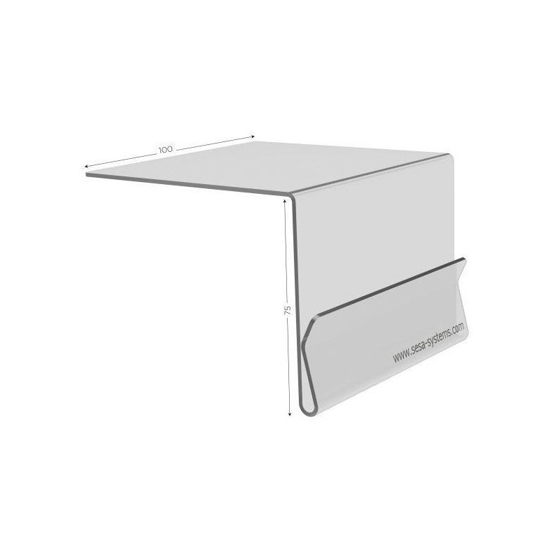 143245 - Lot de 10 supports carte kanban à glisser sous caisse