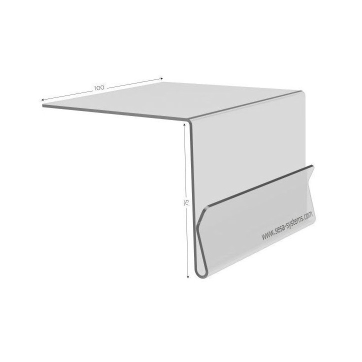 Lot de 10 supports carte kanban à glisser sous caisse Lot de 10 supports carte kanban à glisser sous caisse