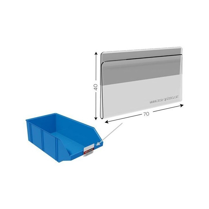 Lot de 10 supports CARTE KANBAN adhésif