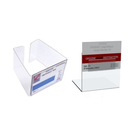 Supports carte kanban pour plots de palette – Lot de 10 unités