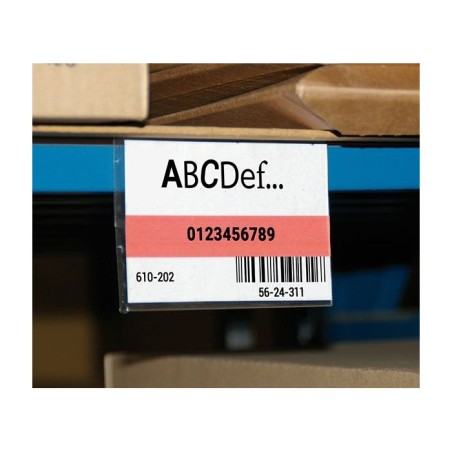 Cartes kanban transparentes magnétiques 100 x 70 mm – Lot de 10 unités