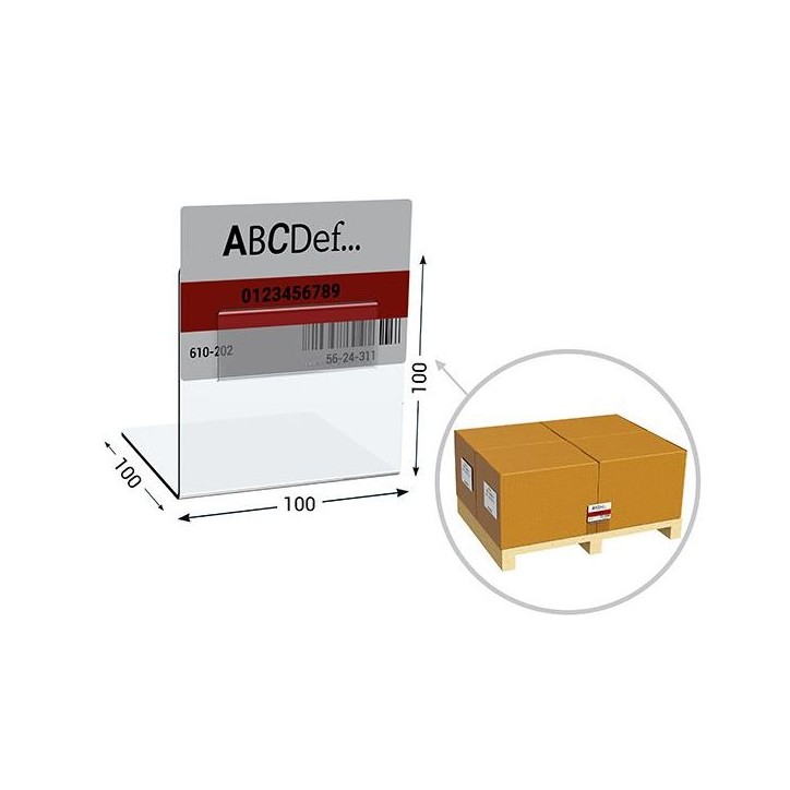 Lot de 5 supports CARTE KANBAN à poser sur palette