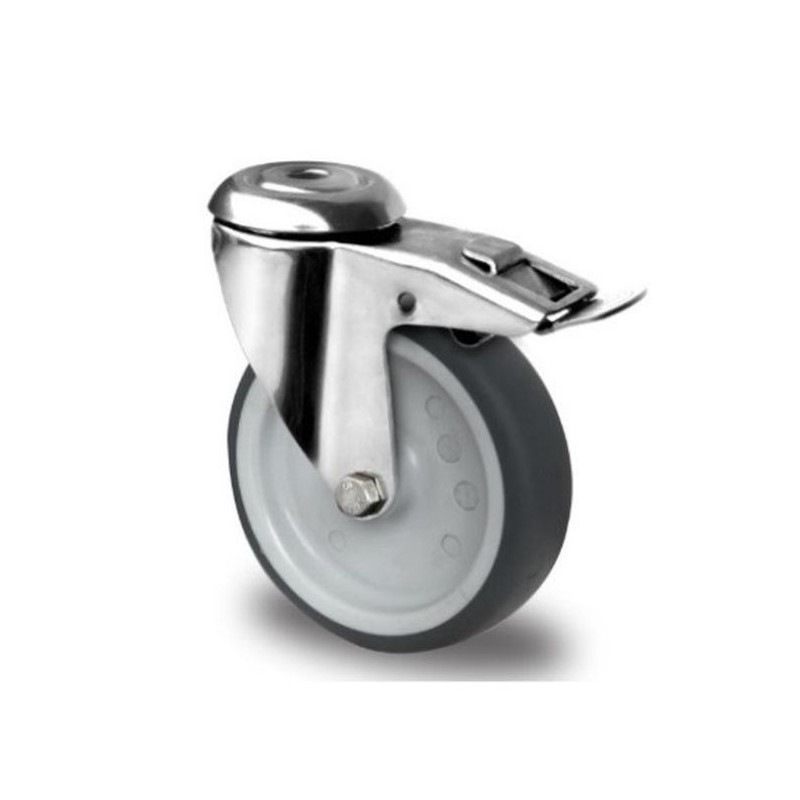 541057 - Roulettes pivotantes INOX avec frein 541057 - Roulettes pivotantes INOX avec frein