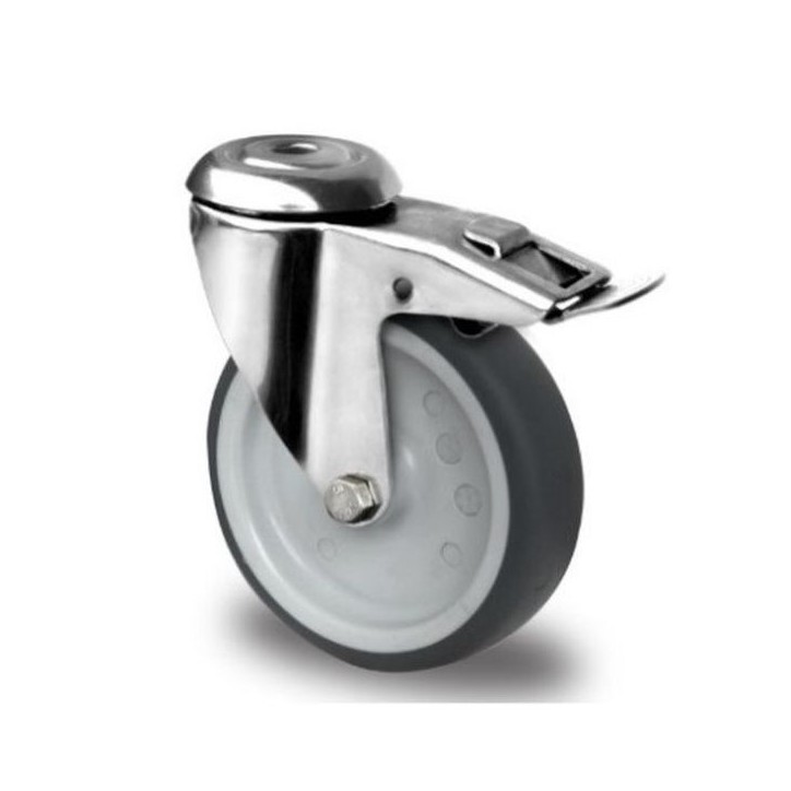 Roulettes pivotantes INOX avec frein