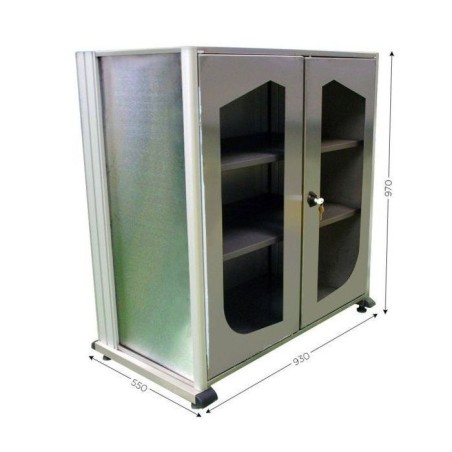 Armoire visuelle 5S Inox A – Rangement hygiénique et organisation Lean
