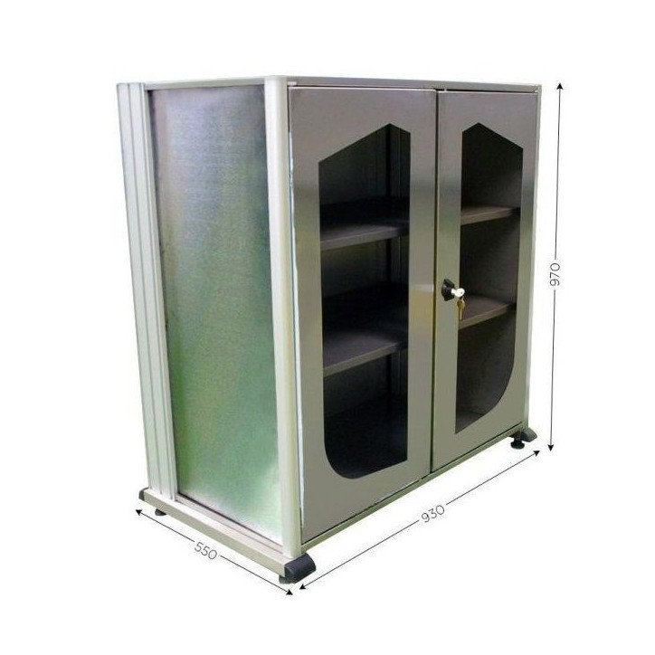 ARMOIRE VISUELLE 5S INOX A