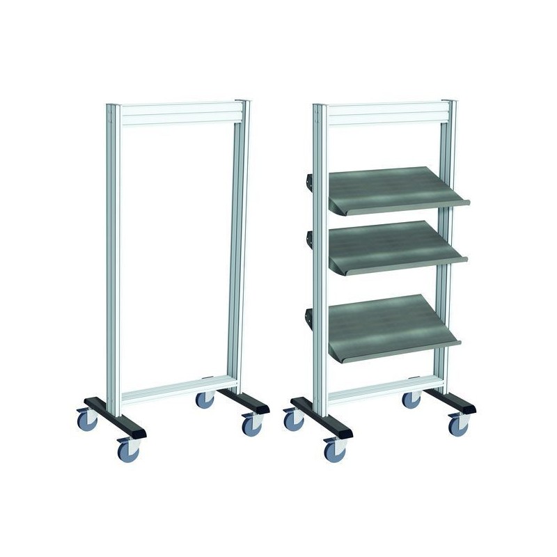 645920 - LEANPOST 650 INOX sur roulettes