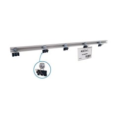 LEANFLASH RAIL magnétique 600 mm – Support modulable pour Lean et organisation visuelle