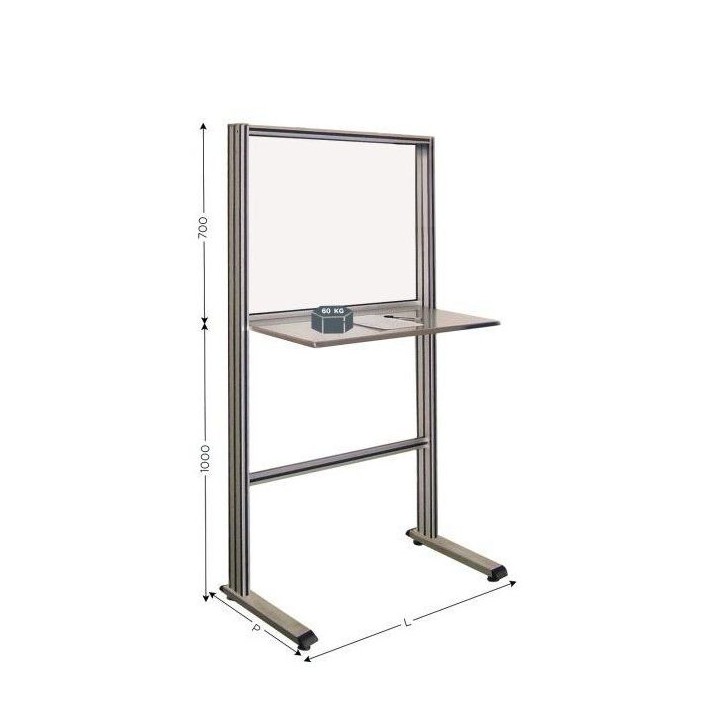 QUALIPOST 650B INOX l avec plateau et pieds en INOX