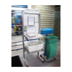516940 - QUALIPOST 650B INOX l avec plateau et pieds en INOX