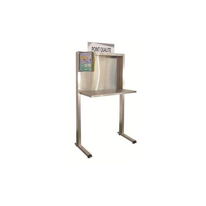 516971 - Poste de contrôle qualité INOX | QUALIPOST 650C INOX 516971 - Poste de contrôle qualité INOX | QUALIPOST 650C INOX