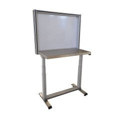 QUALIPOST 650 ERGO INOX – Poste de travail électrique ajustable tout inox