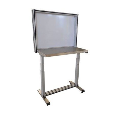 QUALIPOST 650 ERGO INOX – Poste de travail électrique ajustable tout inox