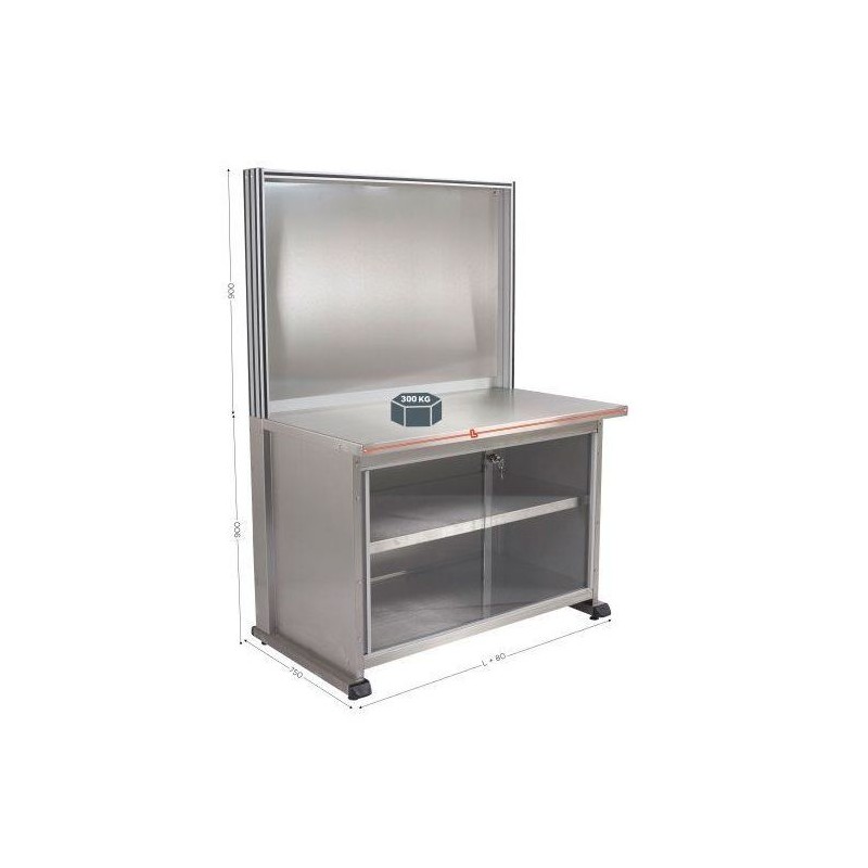 Poste de travail INOX | QUALIPOST 3500D INOX