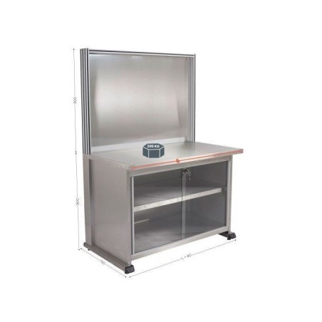 911211 - Poste de travail INOX | QUALIPOST 3500D INOX
