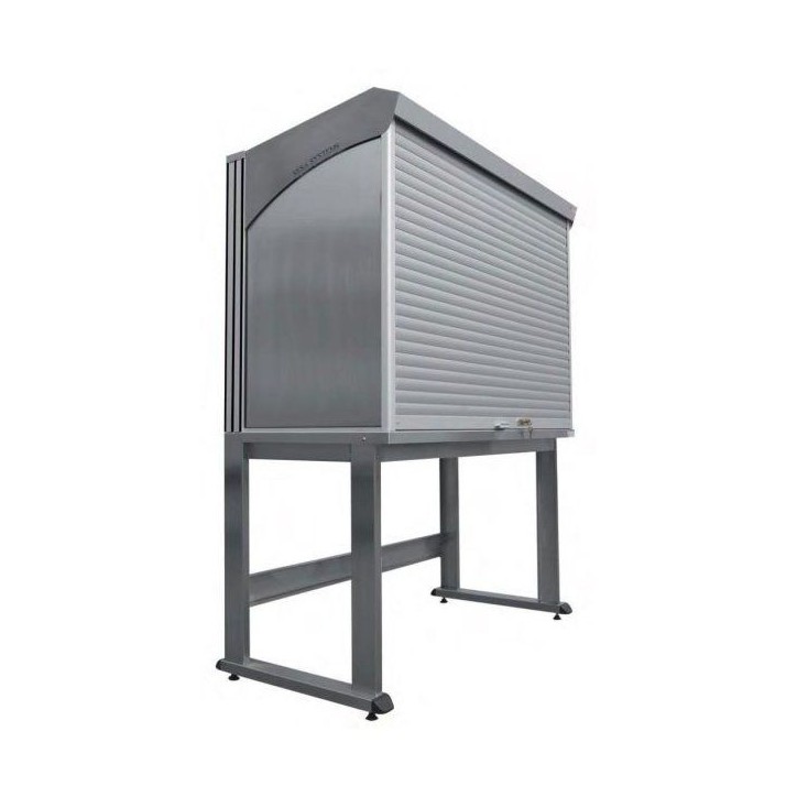 QUALIPOST 4500A châssis avec plateau en INOX poli satiné et carter