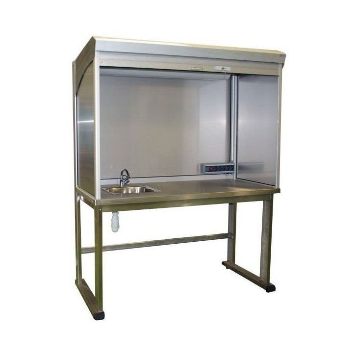 Poste de contrôle INOX avec évier | QUALIPOST 4500B