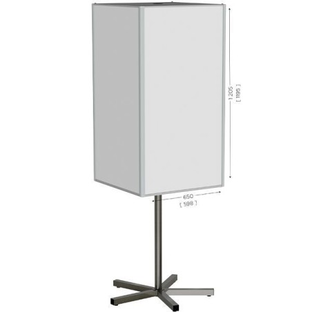 119911 - TOP'INFO 4 faces INOX H 1205 mm