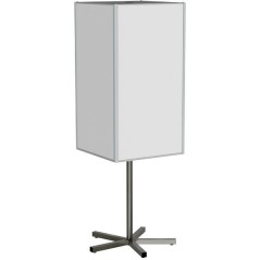 TOP'INFO 4 faces INOX H 1205 mm – Signalétique professionnelle et durable