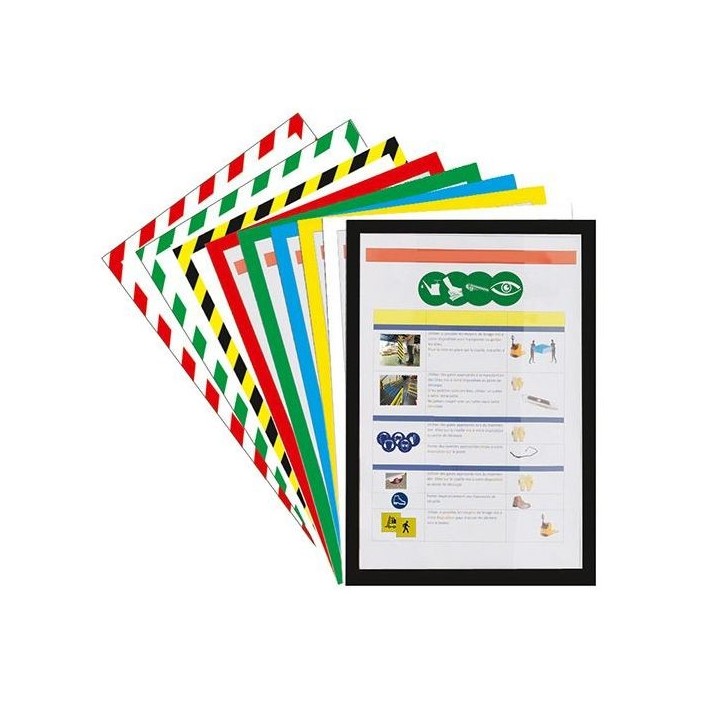 Lot de 5 pochettes à pivots étanches A4 rouges Lot de 5 pochettes à pivots étanches A4 rouges