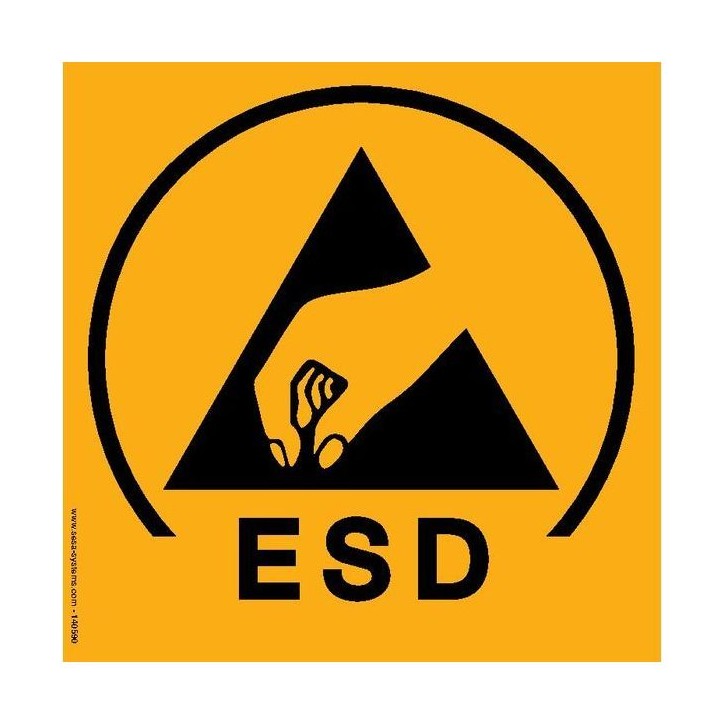 Lot de 2 pictogrammes adhésif au sol MEDIUM Ep 0.40 mm Zone protégée