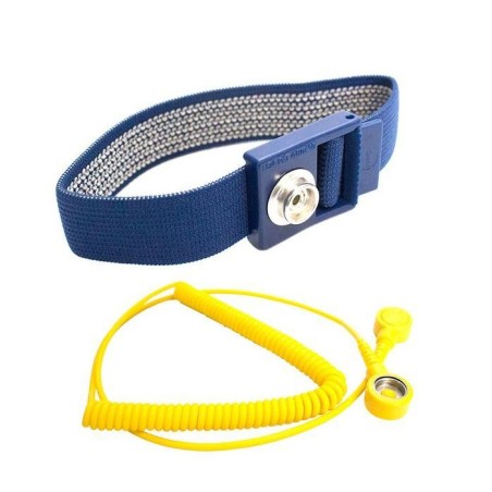551300 - Bracelet ESD antistatique avec câble spiralé | BRACELET ESD