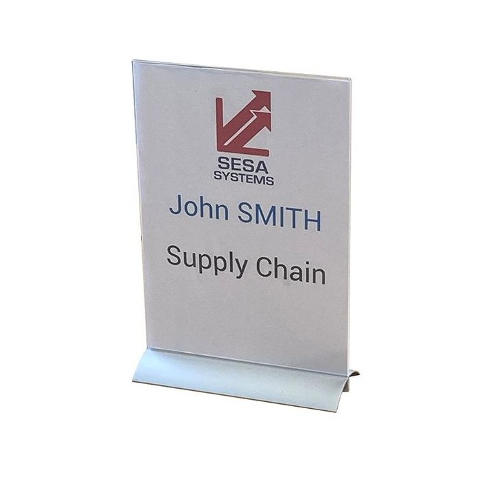 Support document sur socle aluminium A4