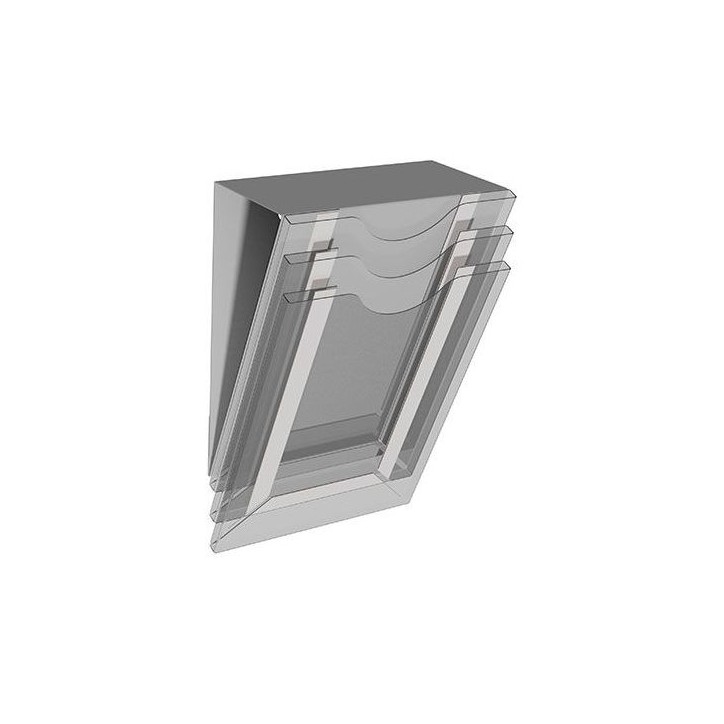 SUPPORT MULTI BUREAU à 3 cases format A4 SUPPORT MULTI BUREAU à 3 cases format A4