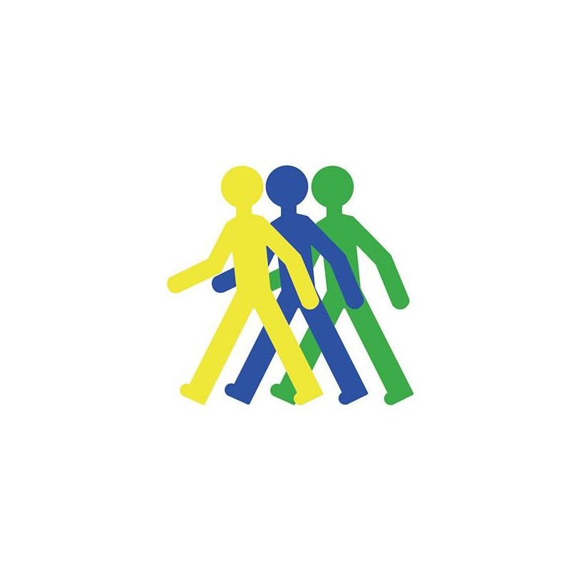Pictogramme adhésif au sol Silhouette piétonne | Pictogramme adhésif Silhouette piéton Pictogramme adhésif au sol Silhouette piétonne | Pictogramme adhésif Silhouette piéton