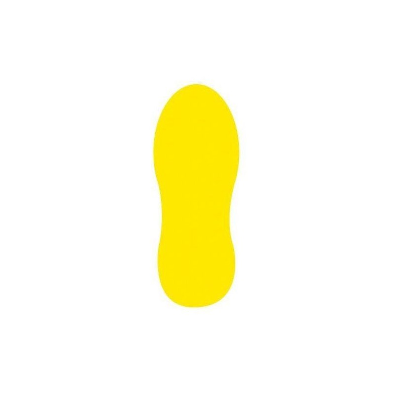 140252 - Lot de 20 pictogrammes adhésifs RENFORCE Pas jaune