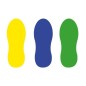 Lot de 20 pictogrammes adhésifs RENFORCE Pas jaune