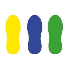 140253 - Pas adhésif pour marquage au sol RENFORCE | Pictogramme adhésif Pas