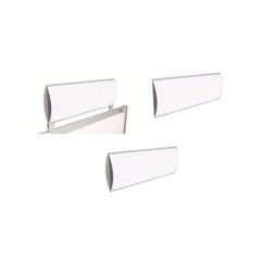 141402 - Bandeau bombé personnalisable l 300 x H 210 mm avec etrier de fixation