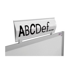 141402 - Bandeau bombé personnalisable l 300 x H 210 mm avec etrier de fixation