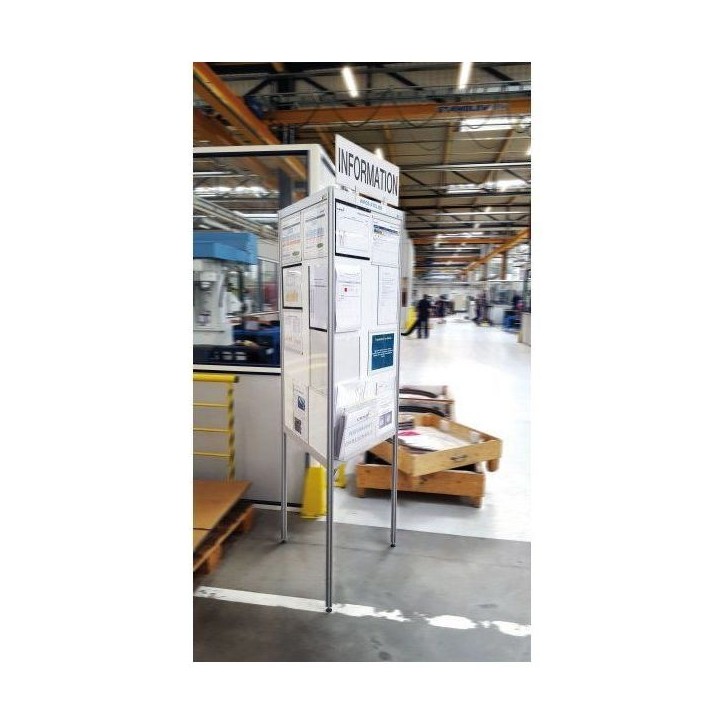 Trispace A l 720 x H 2000 mm tôle blanche vernie Trispace A l 720 x H 2000 mm tôle blanche vernie