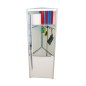 Trispace C l 720 x H 2000 mm tôle blanche vernie et rangement intérieur Trispace C l 720 x H 2000 mm tôle blanche vernie et rangement intérieur