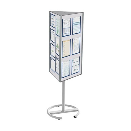 119510 : Top'info 3 faces LARGE l 720 x H 1205 mm tôle blanche vernie
