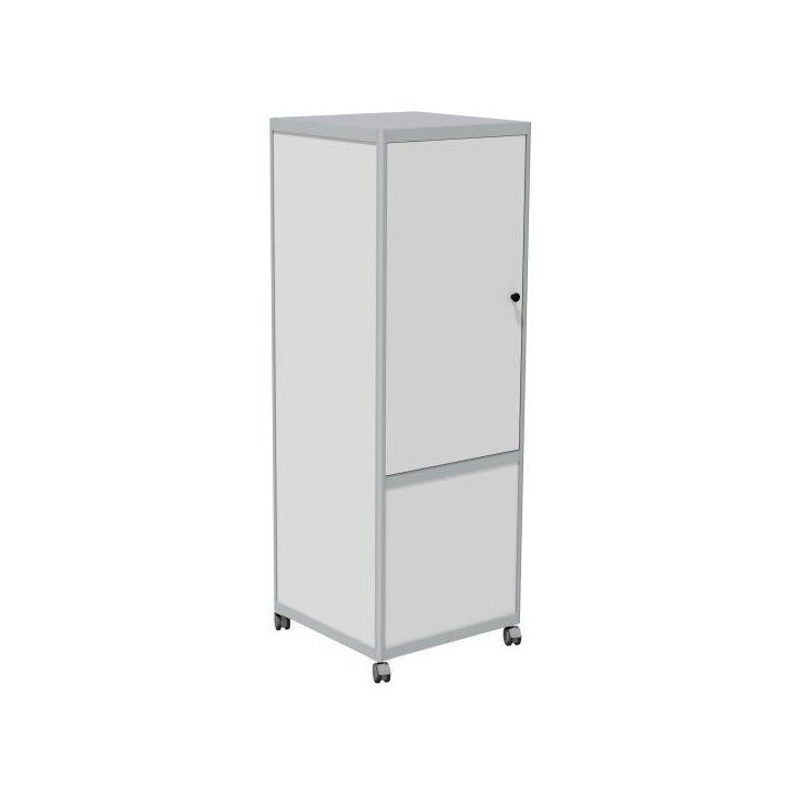 Cub'info 4 faces l 750 x H 2050 mm tôle blanche vernie avec porte ouvrante Cub'info 4 faces l 750 x H 2050 mm tôle blanche vernie avec porte ouvrante