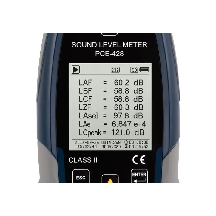 Sonomètre classe II Sonomètre classe II