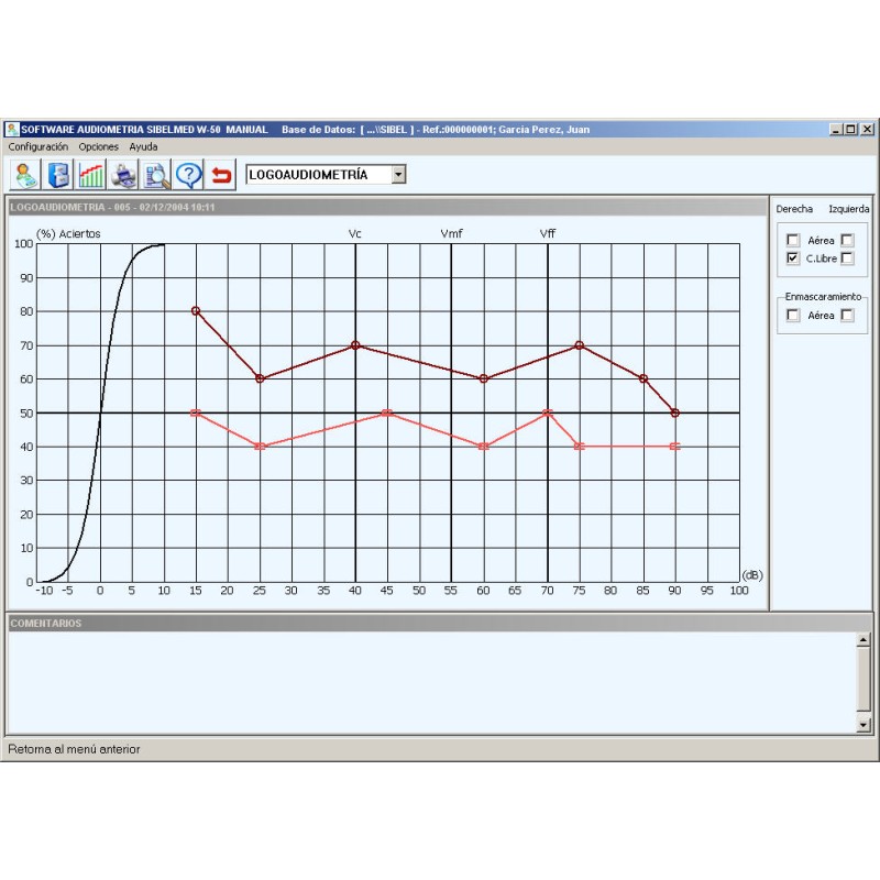 W50 Logiciel d’audiométrie