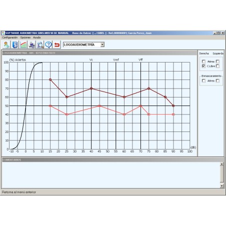 W50 Logiciel d’audiométrie