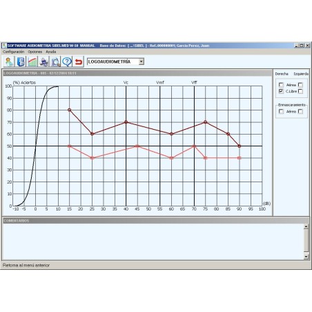W50 Logiciel d’audiométrie