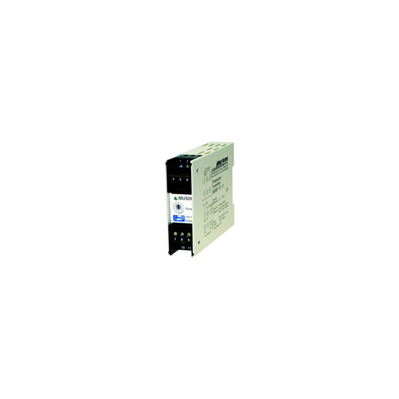Transmetteur de température multi-gammes MU500 – PT100/PT1000, sorties 0(4)–20 mA et 0(2)…10 V